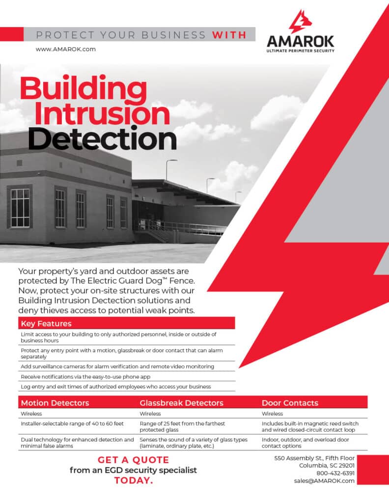 Building Intrusion Detection - Product Sheet