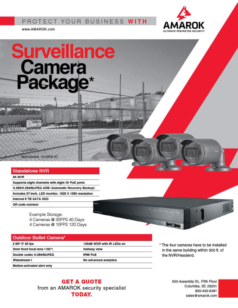 Surveillance Camera Package - Product Sheet