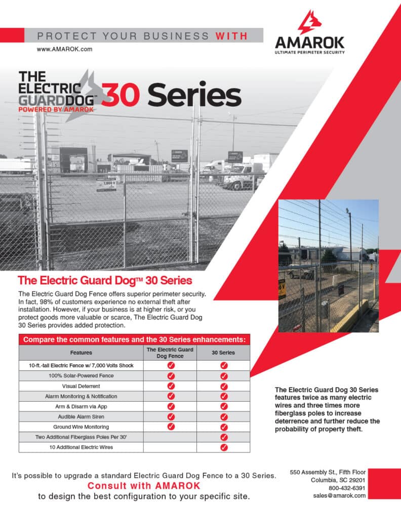 The Electric Guard Dog Fence 30 Series - Product Sheet
