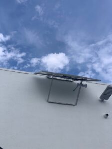 AMAROK Solar Panels & Camera Fixed To Building