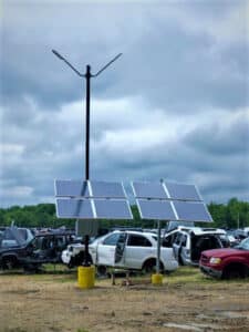 Solar Panels at the Brandywine Auto Parts Car Lot