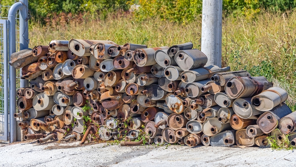 Collection of Rusty Catalytic Converters