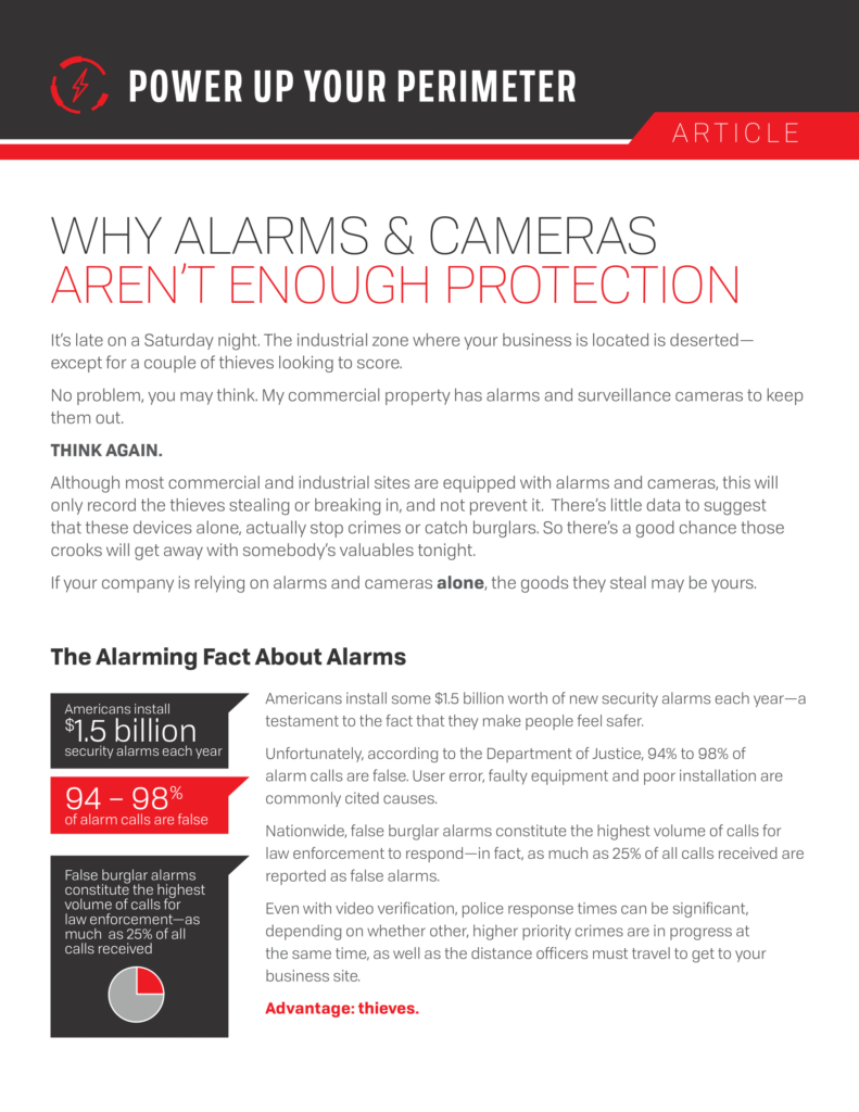 Why Alarms & Cameras Aren't Enough Protection - Article