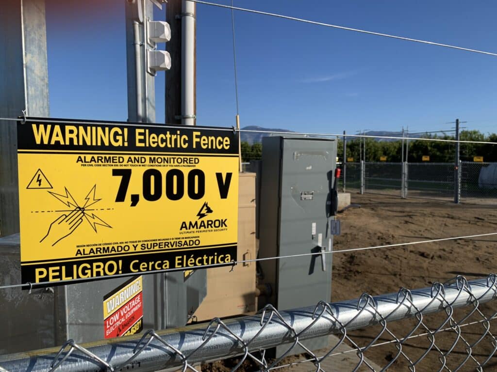 EGD Fence Warning Sign