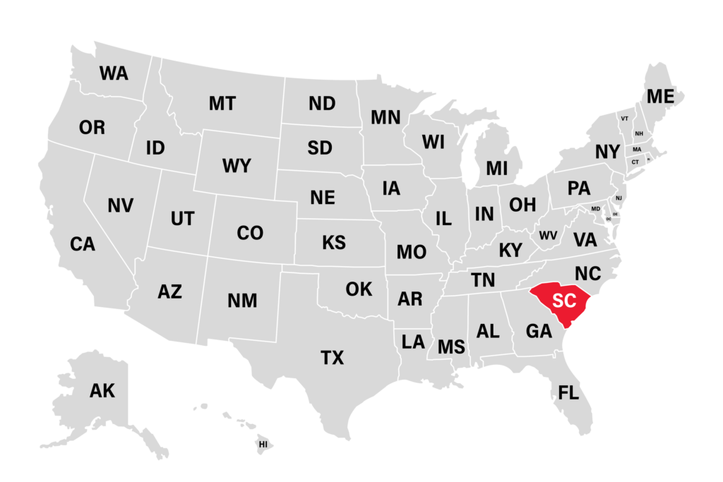 South Carolina Map