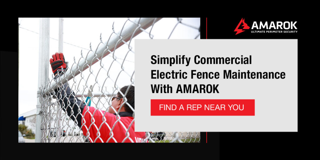 Simplify commercial electric fence security with AMAROK