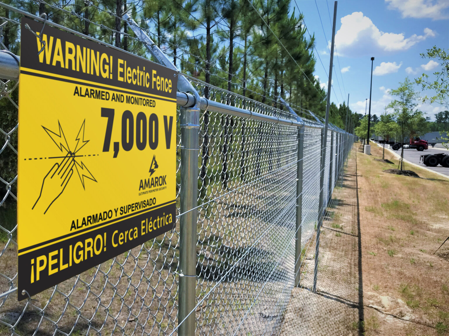 Security Perimeter Sign Perimeter Security for Mining Operations | AMAROK
