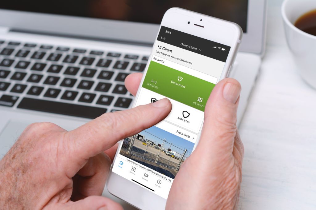 Remote Arming Mobile Screen