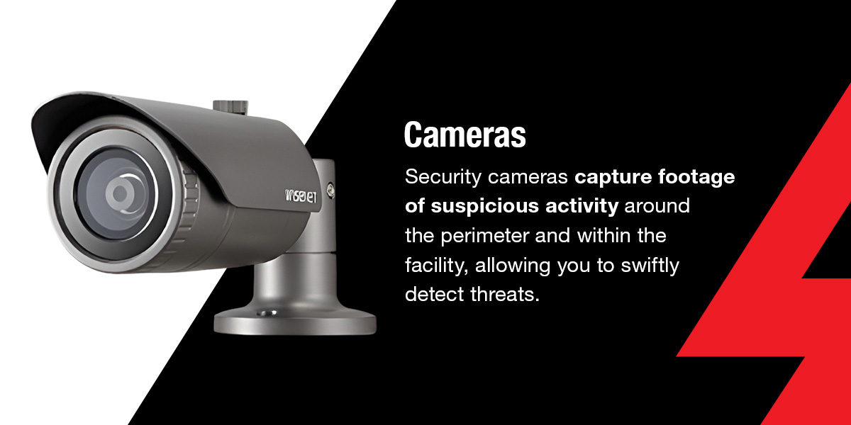 Security cameras capture footage of suspicious activity